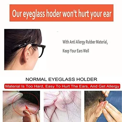 7Pairs Eyeglass Ear Cushions Soft Silicone Glasses Ear Grip Temple Anti Slip Pad 3