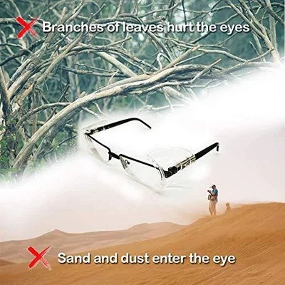 7Pairs Eyeglasses Side Shields Clear Flexible Slip On Shield Fits Small-Medium 3