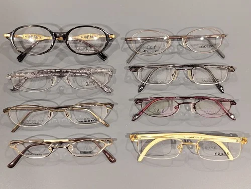 8 Eyeglass Frames Vintage Metal NEW OLD STOCK Women & Men DEMO