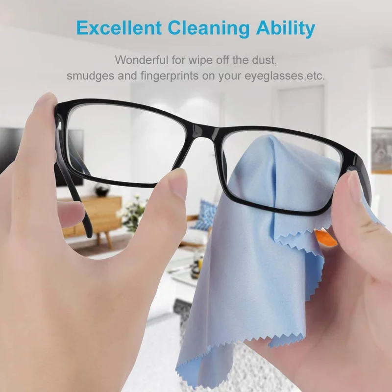 8 PCS Microfiber Cleaning Cloth for Glasses (6 4