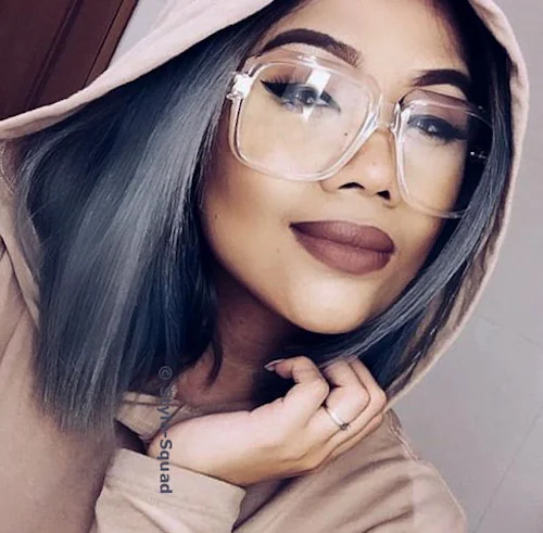 80s Oversized XL Square Gazele Gangster Thick Aviator Big Eyeglasses Frames 1193