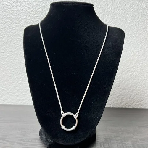 925 Silver Eyeglass Chain Holder Necklace 28 Inches (new)
