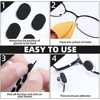 96 Pairs Eyeglass Nose Pads Soft Foam Self-Adhesive Nose Pads Stickers 4