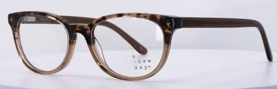 A New Day A32043 5226 Brown Tortoise Cat Eye Womens Eyeglasses 50-16-135 2
