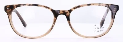 A New Day A32043 5226 Brown Tortoise Cat Eye Womens Eyeglasses 50-16-135 3