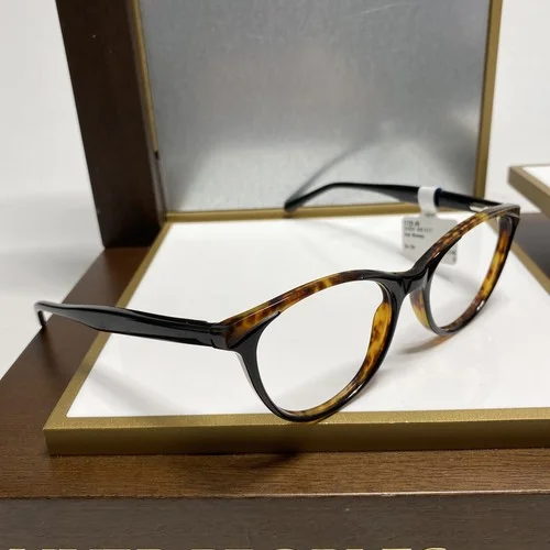 A New Day A32091 Cat Eye Eyeglasses Frame, 4119 Navy Tortoise. 51-17-140 #98V 2