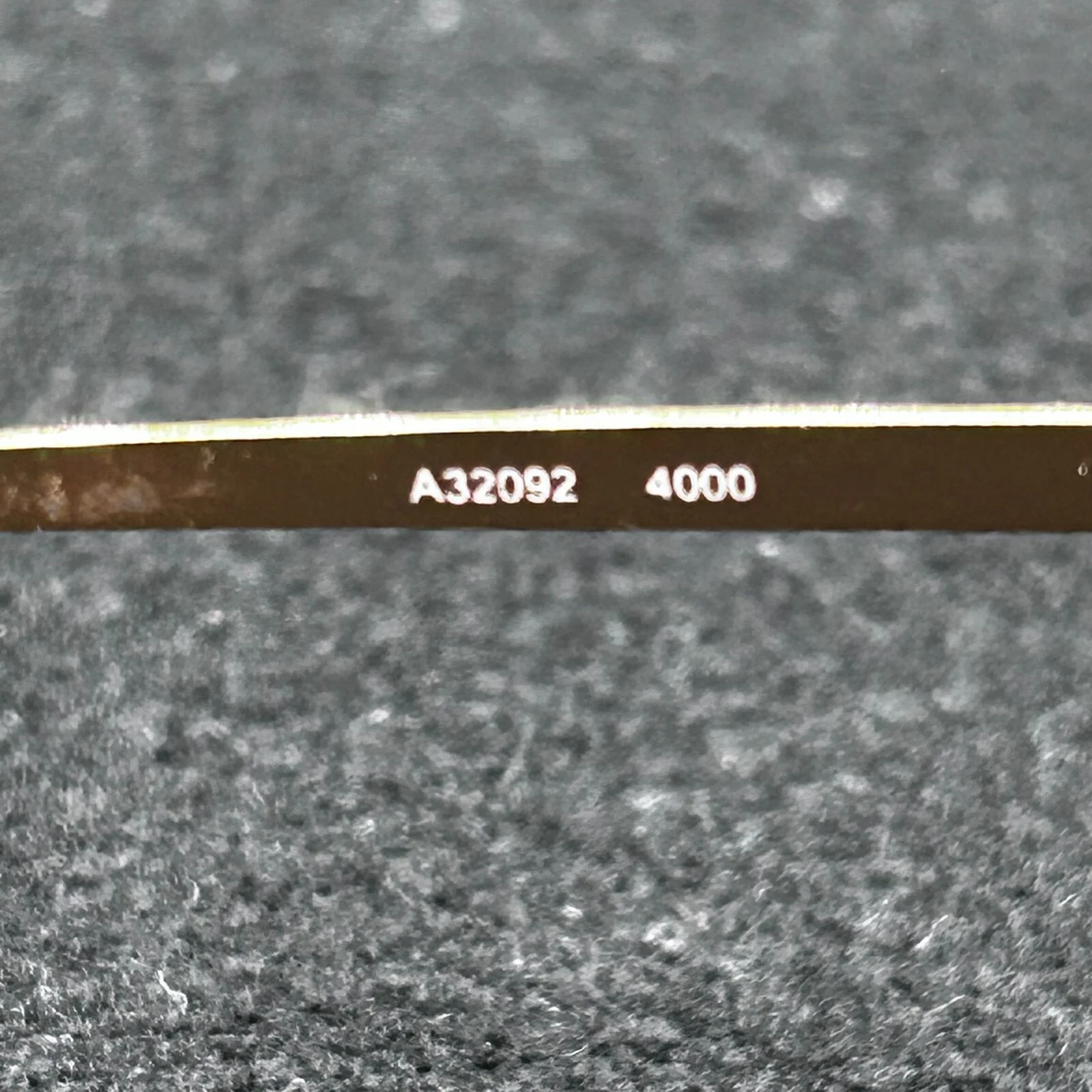 A New Day A32092 Eyeglasses **FRAME ONLY** Black & Gold 49-20-135 Used 4
