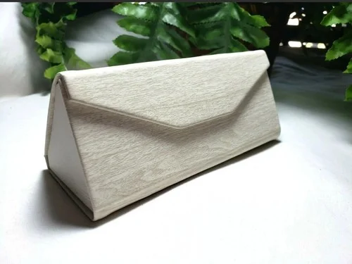 A New Day™ Collapsible Eyeglass Case, Triangular-Faux Leather-Magnetic Closure