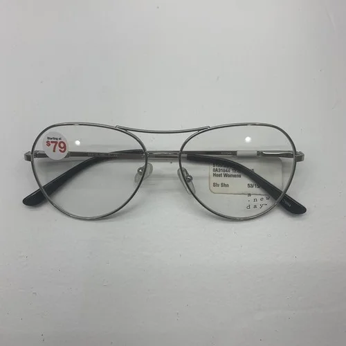 A New Day OA31044 Womens Silver Eyeglass Frames Size 53-15-140