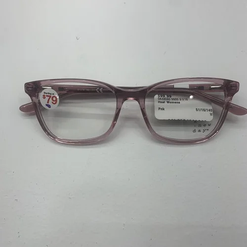 A New Day OA32090 Womens Pink Translucent Eyeglass Frames Size 51-16-140