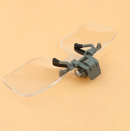 Acrylic Folding Eyeglass Clip On Magnifying Lens Flip Loupe Glass Style Precise