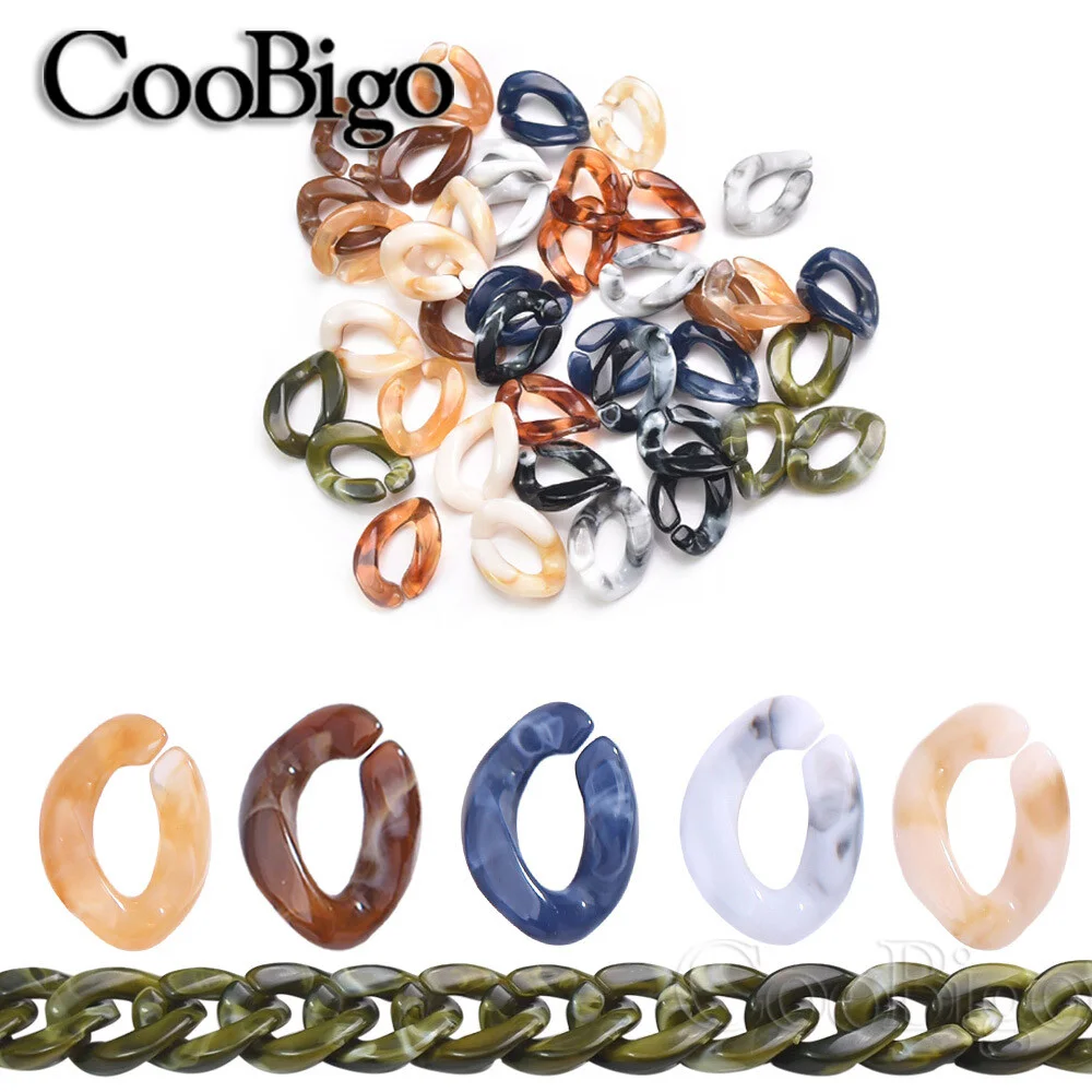 Acrylic Oval Link Curb Chains DIY Mask Lanyard Eyeglasses Chain Neck Holder