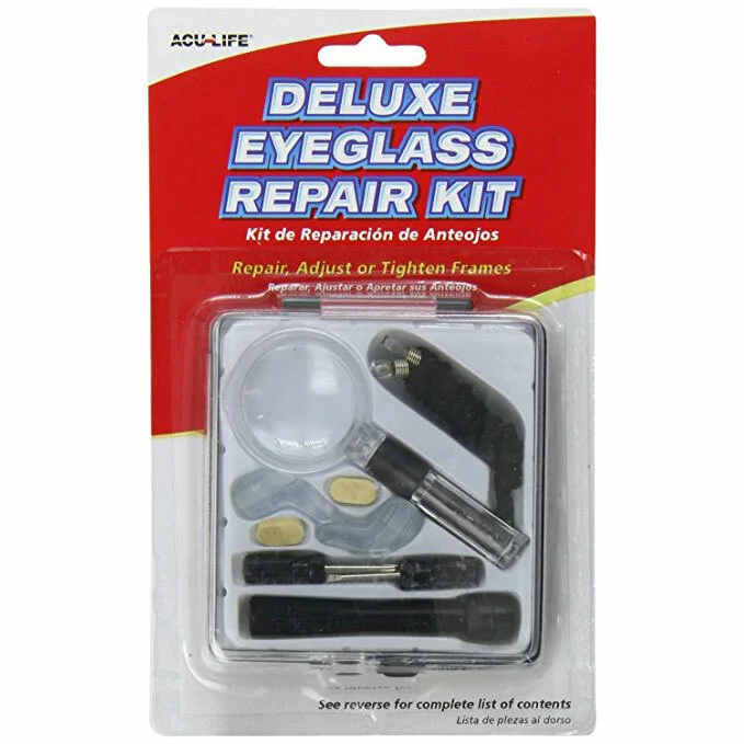 Acu-Life Deluxe Eyeglass Repair Kit Easily Repair Eyeglasses On Your Own SEALED