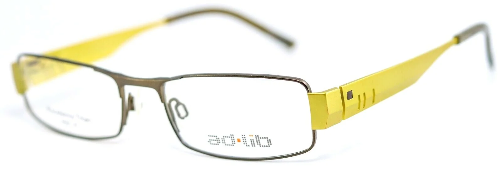 AD LIB By Charmant AB3101 KH Khaki Mens Rectangle Titanium Eyeglasses 52-17-140