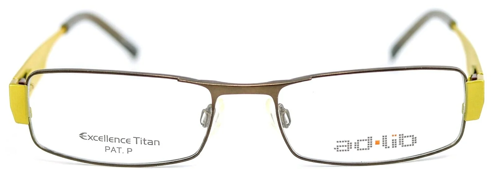 AD LIB By Charmant AB3101 KH Khaki Mens Rectangle Titanium Eyeglasses 52-17-140 2