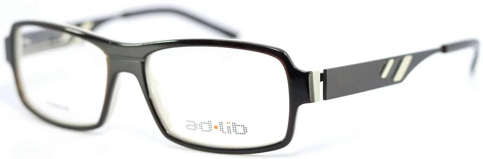 AD.LIB by Charmant AB3125U BR Brown Rectangular Mens Eyeglasses 53-15-145
