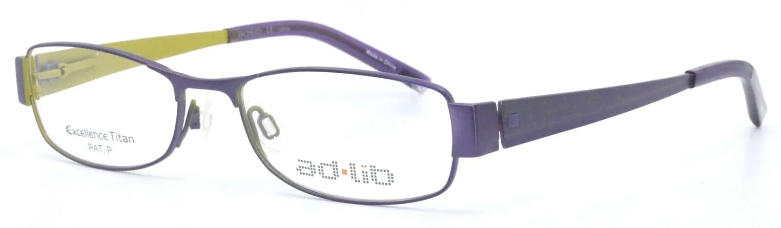 AD.LIB by Charmant AB3203 PU Purple Rectangle Titanium Eyeglasses 50-16-135