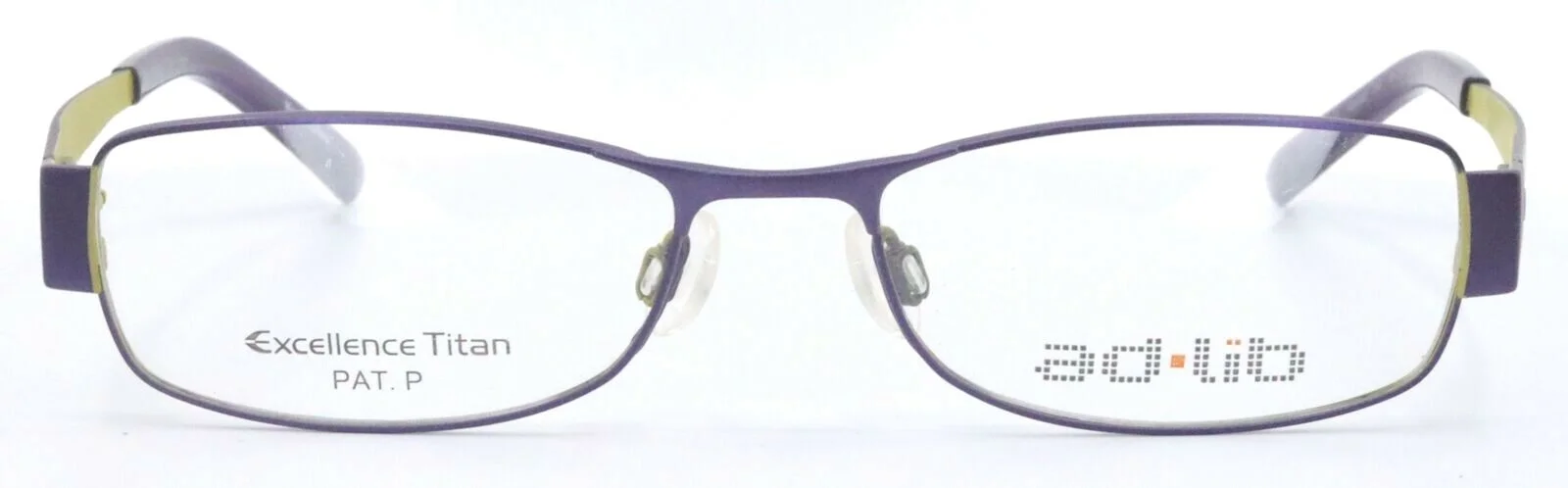 AD.LIB by Charmant AB3203 PU Purple Rectangle Titanium Eyeglasses 50-16-135 2