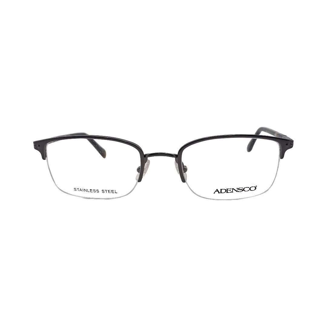 Adensco Gunmetal Half Rim Eyeglasses Frames 51mm 20mm 145mm - AD103 1J1 2