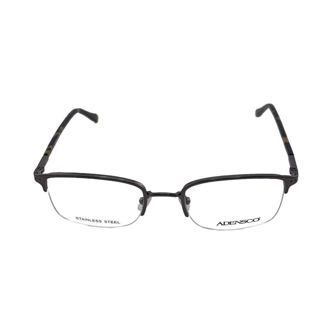 Adensco Gunmetal Half Rim Eyeglasses Frames 51mm 20mm 145mm - AD103 1J1 3