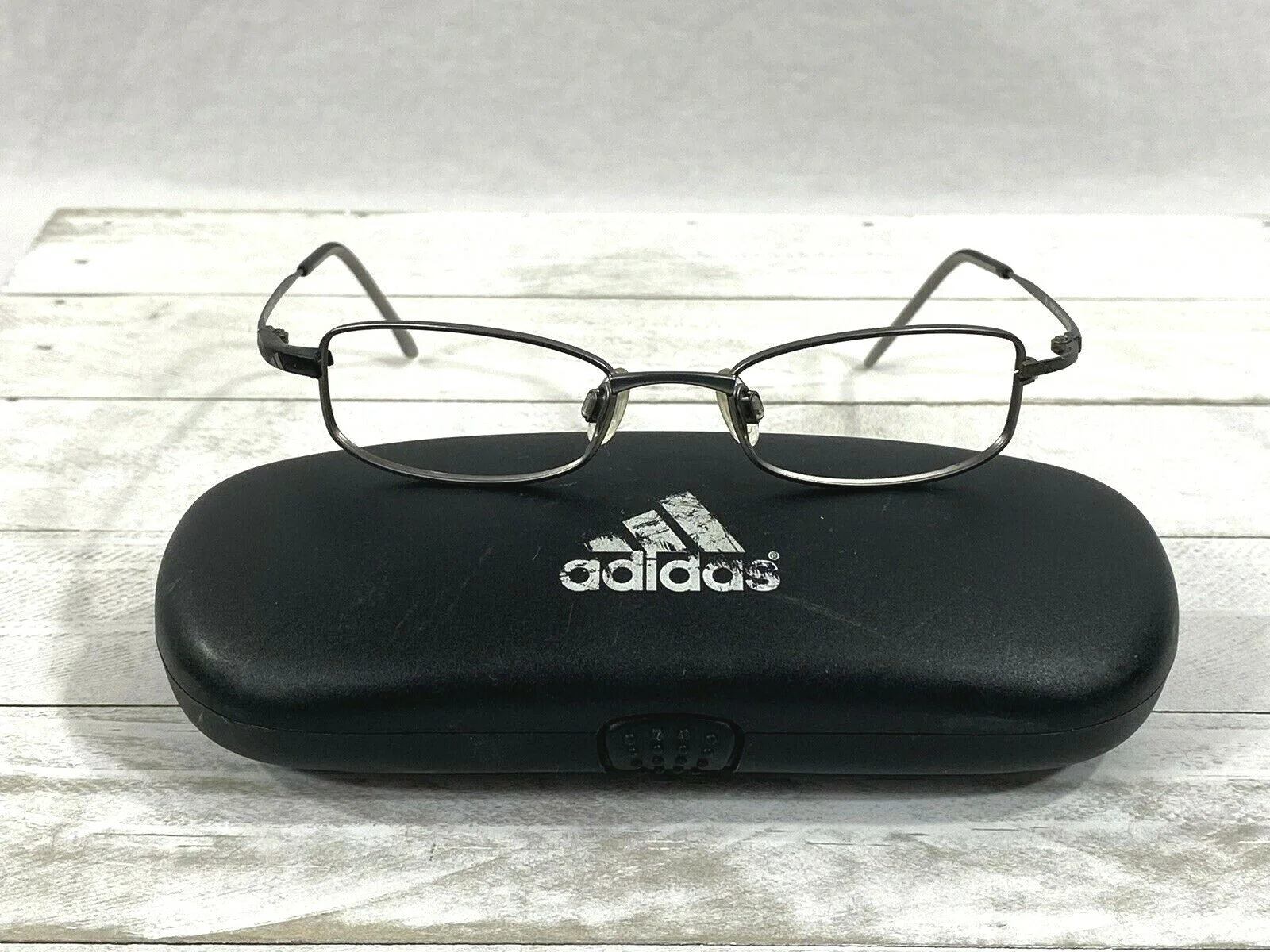Adidas a948 60 6056 Youth Eyeglass Frames Brushed Silver Austria 43▯16-120