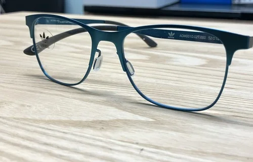 Adidas AOM0010.027 Eyeglass Frame Sporty Bright Blue Metal Rubber Temple Grip