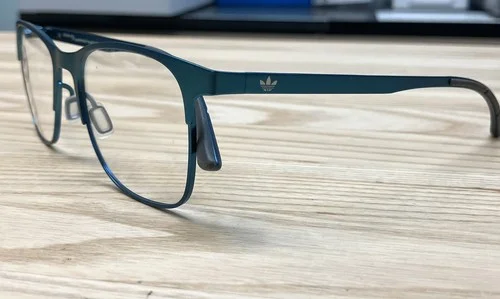 Adidas AOM0010.027 Eyeglass Frame Sporty Bright Blue Metal Rubber Temple Grip 3