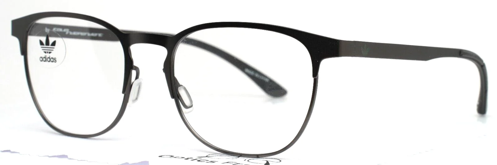 ADIDAS AOM003O.078 000 Gray Mens Oval Full Rim Eyeglasses 52-19-145 B:41