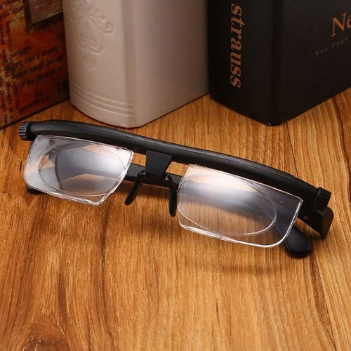 Adjustable Glasses Variable Focus For Reading Distance Vision Eyeglasses US 2