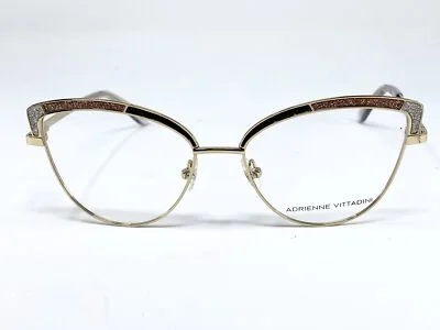 ADRIENNE VITTADINI AV1256 Gold/ Pink Glitter Womens Eyeglasses Frame 54-16-140