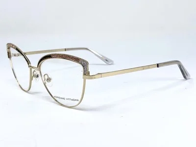 ADRIENNE VITTADINI AV1256 Gold/ Pink Glitter Womens Eyeglasses Frame 54-16-140 2