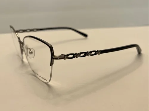 Adrienne Vittadini AV1284 Gun/Black Eyeglasses 55-18-140 Frames - NEW 2