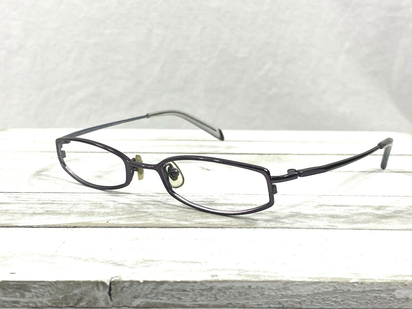Adrienne Vittadini AV6083 Womens Eyeglass Frames Violet Silver 48▯19-130 2