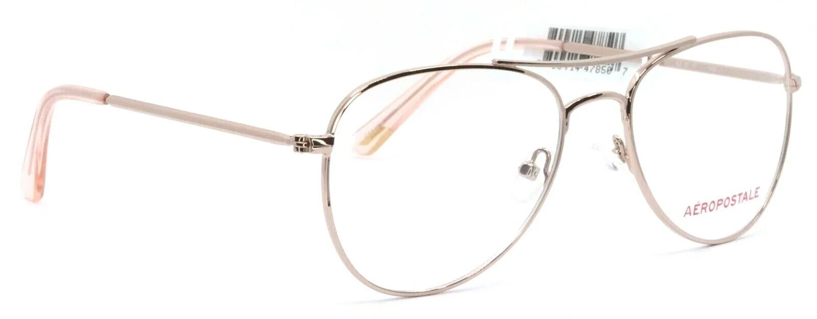 AEROPOSTALE AELO513 780 Rose Gold Womens Aviator Eyeglasses Frames 52-17-140 3