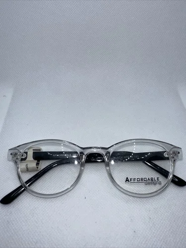 Affordable Design Crystal Black 47/19 135 Women Eyeglass Frames X69 Plastic