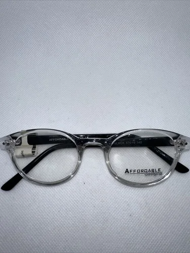 Affordable Design Crystal Black 47/19 135 Women Eyeglass Frames X69 Plastic 2