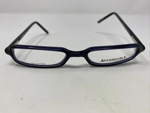 Affordable Designs Eyeglasses Frame DEREK NAVY 48-20-140 Blue Full Rim IF23