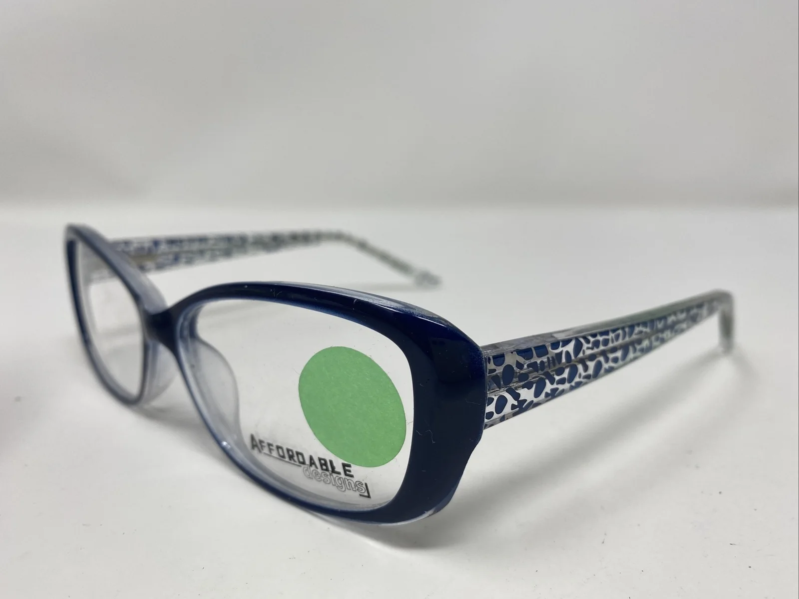 Affordable Designs Eyeglasses Frames 55-15-140 Tina Blue Full Rim ZL00 4