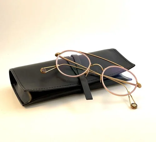 Ahlem Bastille Eyeglass Frames Pink Rose gold