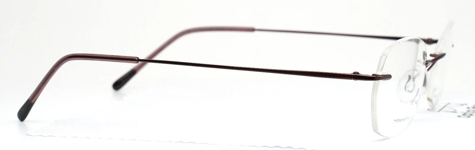 AIRLOCK 760/6 62 Aubergine Womens Oval Rimless Eyeglasses 51-20-135 B:32.8 4