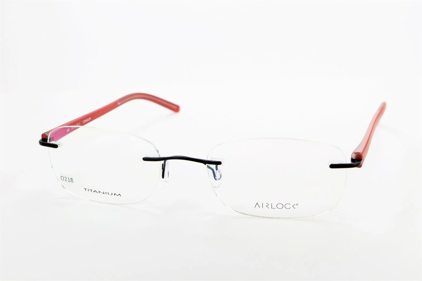 AIRLOCK POWER 203 001 Black / Terracotta 52-18-140 Rimless Frames TITANIUM O837 2