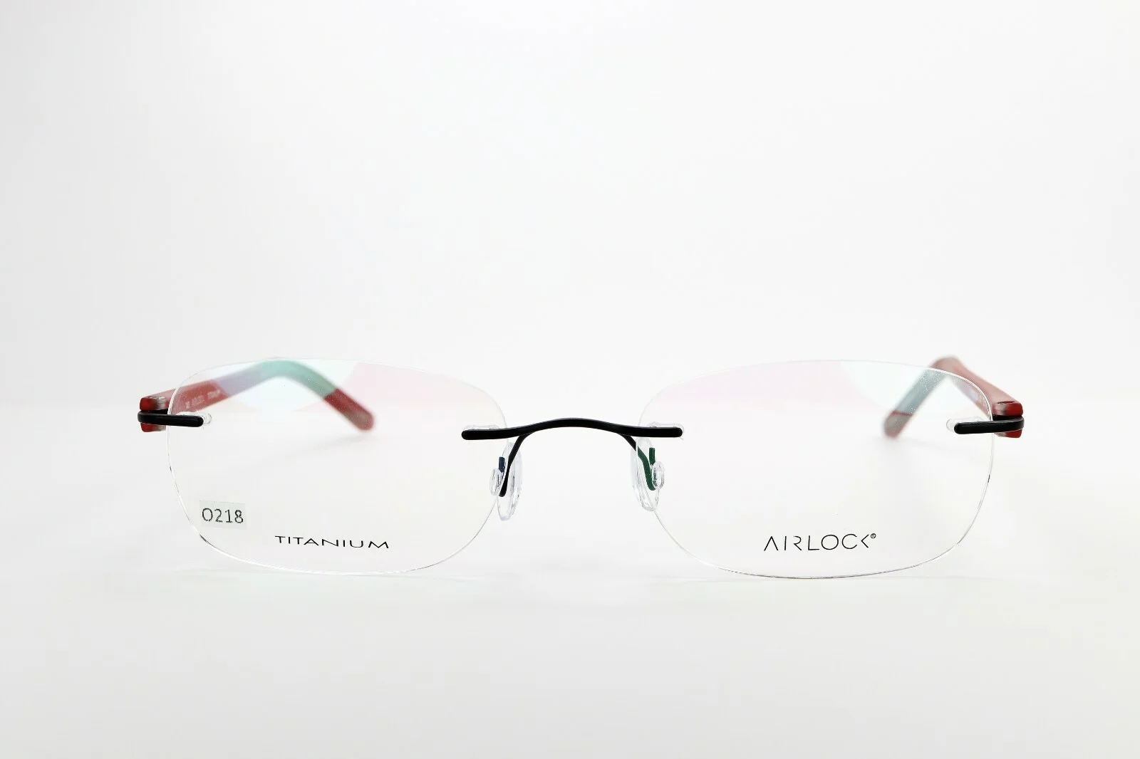 AIRLOCK POWER 203 001 Black / Terracotta 52-18-140 Rimless Frames TITANIUM O837 3