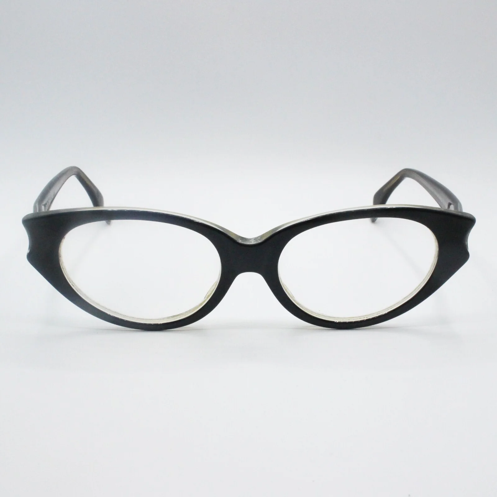 ALAIN MIKLI 0177 105 NARROW CHUNKY CAT EYE VINTAGE EYEGLASS FRAMES