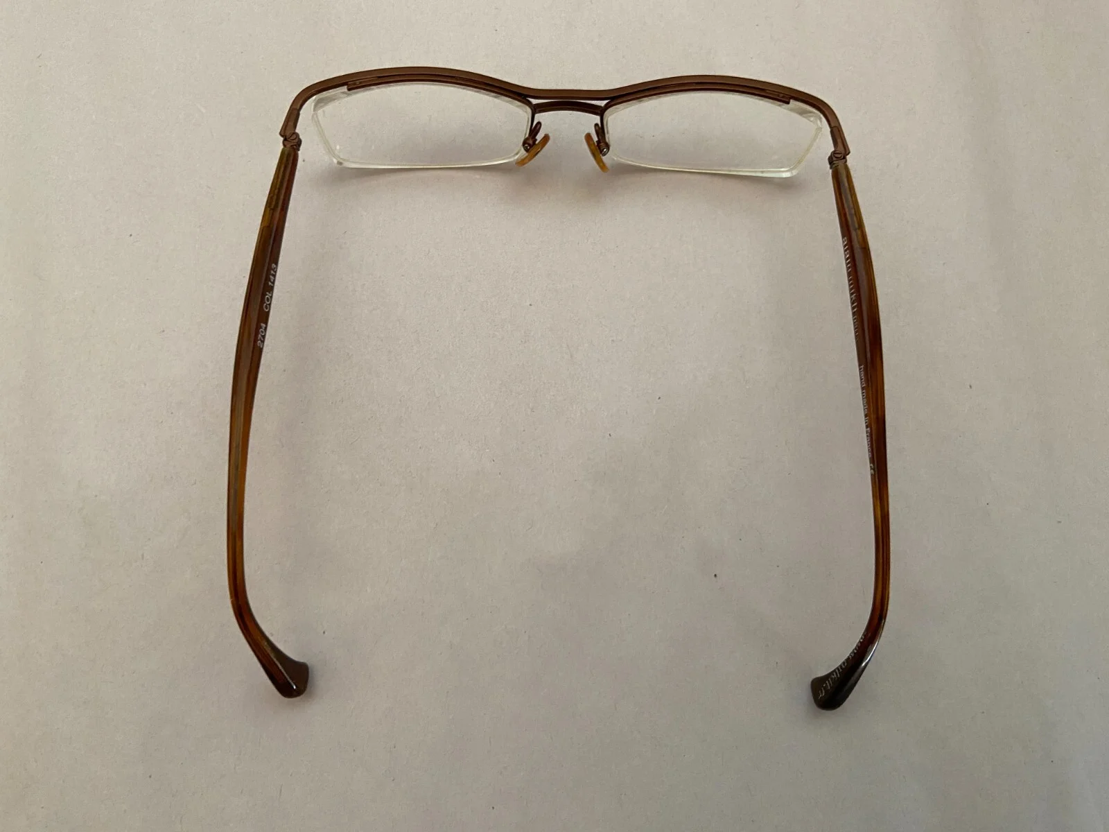 ALAIN MIKLI 2704 col 1413 EYEGLASS FRAMES FRANCE HALF RIM 4