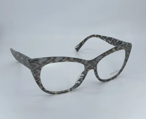 Alain Mikli A01346M Rx Eyeglasses 4113 Black Grey Crystal 52-15-145