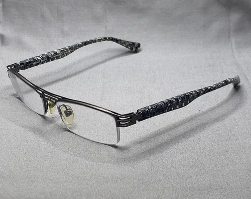 ALAIN MIKLI ALI 105 Eyeglasses 50 17 140 Titanium France Rectangle Scrap Lenses