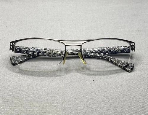 ALAIN MIKLI ALI 105 Eyeglasses 50 17 140 Titanium France Rectangle Scrap Lenses 3