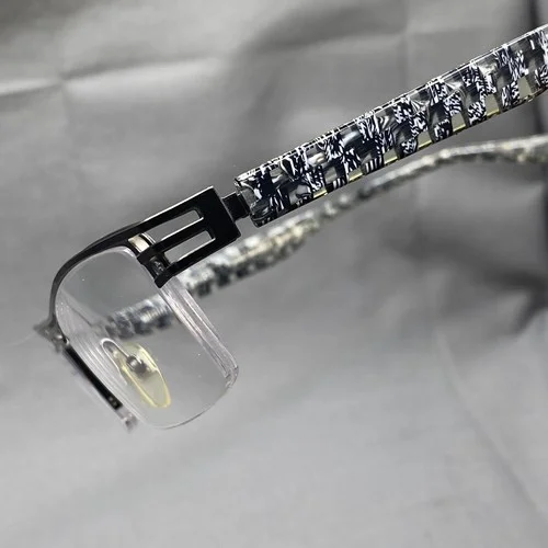ALAIN MIKLI ALI 105 Eyeglasses 50 17 140 Titanium France Rectangle Scrap Lenses 4