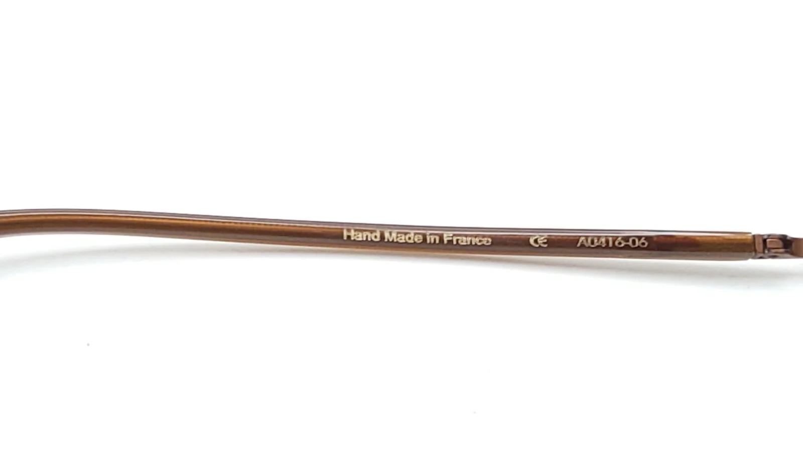 Alain Mikli Paris AO416-06 Brown Blue Half Rim Rectangle Eyeglasses 56-18 140 4