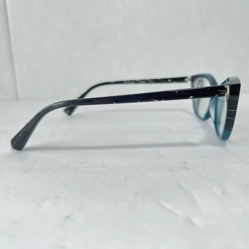 Alain Mikli Paris Blue & Black Cateye Eyeglasses A03067 Magnified Lenses Italy 2